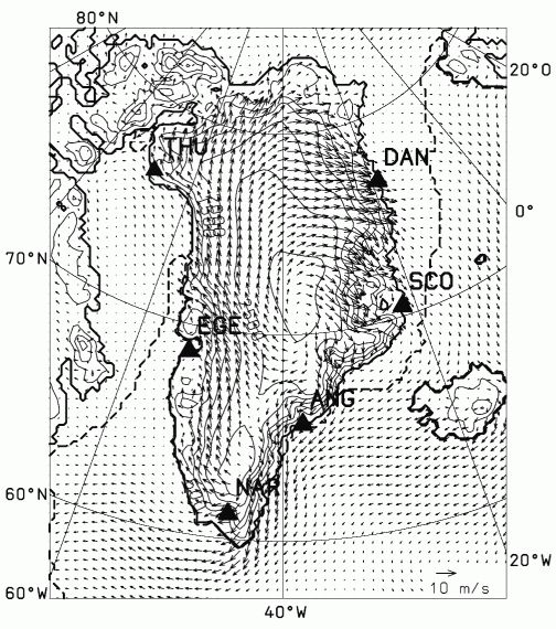 Vents catabatiques (Heinemann 1999)